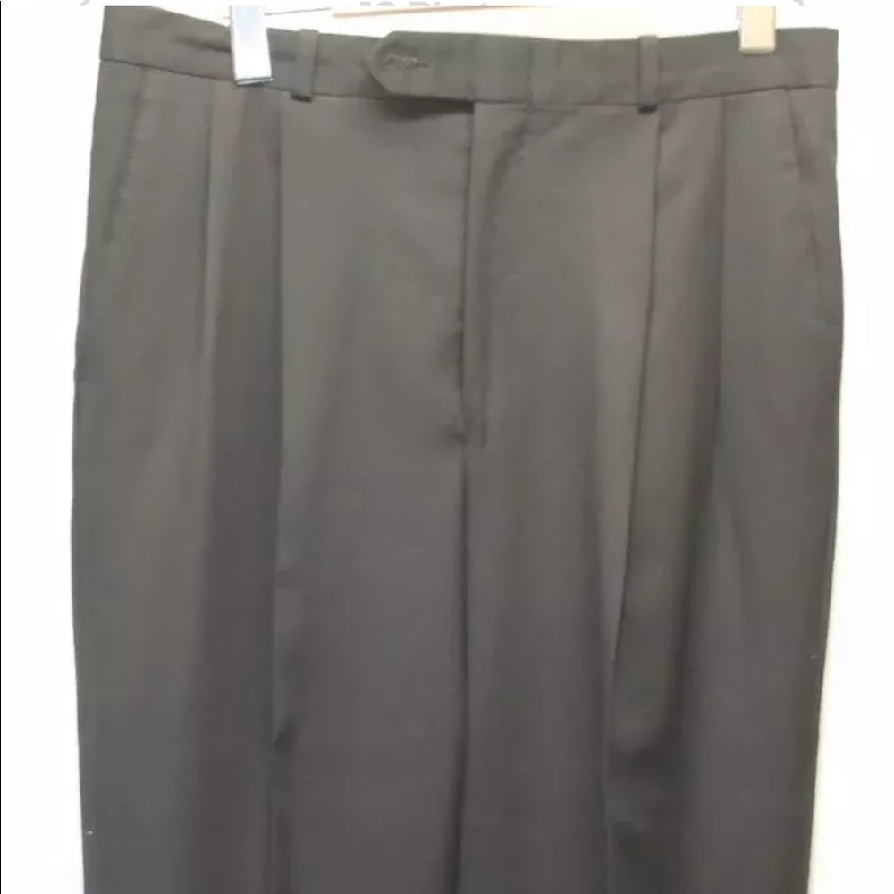 Jones New York  Vintage Men Black Dress Pants Made in Canada 32X42 Formal